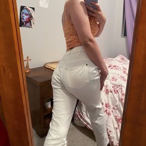 IMAN White Jeans Size 2 Short